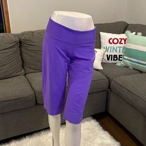 Lululemon purple still crops